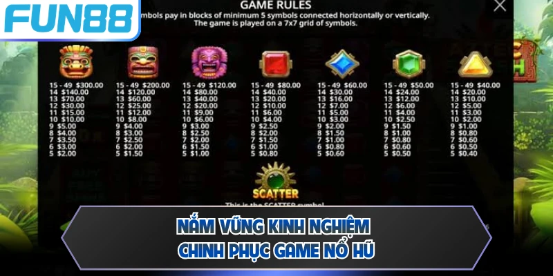 Nắm vững kinh nghiệm chinh phục game nổ hũ